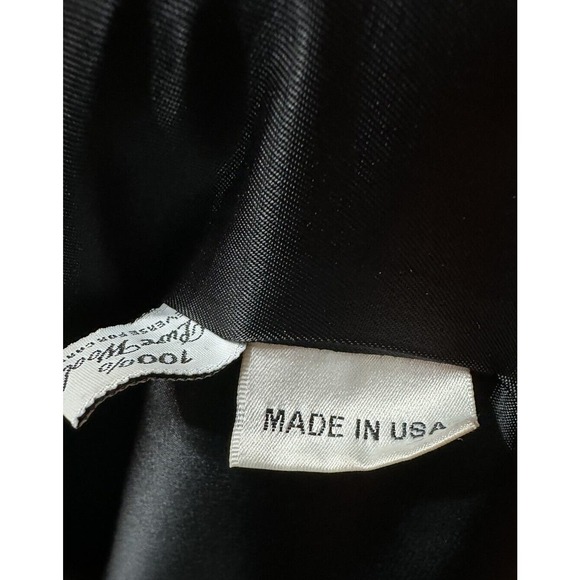 Vintage Jones New York 100% Wool Long Black Coat 50" Tall Size 8 Tip Is Damage. - Picture 11 of 13